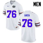 Men's Florida Gators #76 Max Garcia NCAA Nike White Authentic Stitched College Football Jersey CMS7462AJ